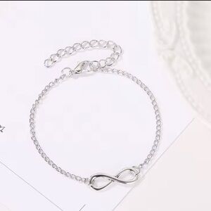 Elegant Silver Infinity Bracelet new